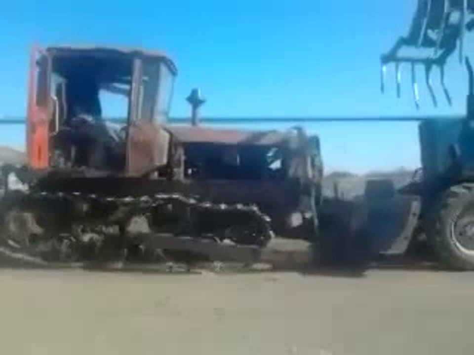 Russian Way To Start A Bulldozer