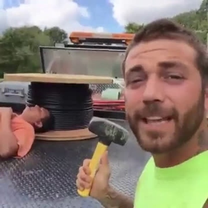When Lazy Worker Sleeps At Job