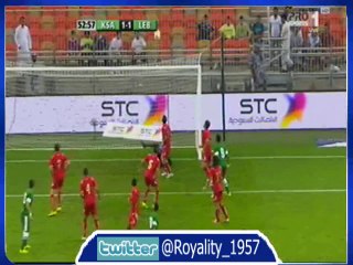 مباراه ودية || ملخص مشاركة لاعبي الهلال مع المنتخب أمام لبنان 2014