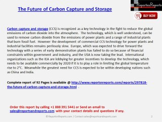 Annual Growth Value Forecasts of Carbon Capture and Storage Market