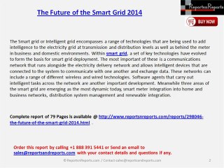 Annual Growth Value Forecasts of Smart Grid Market