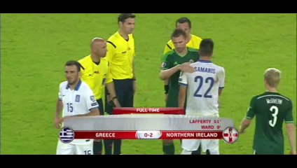 Grecja 0-2 Irlandia Północna (Najciekawsze momenty) 14.10.2014 Euro - Kwalifikacje