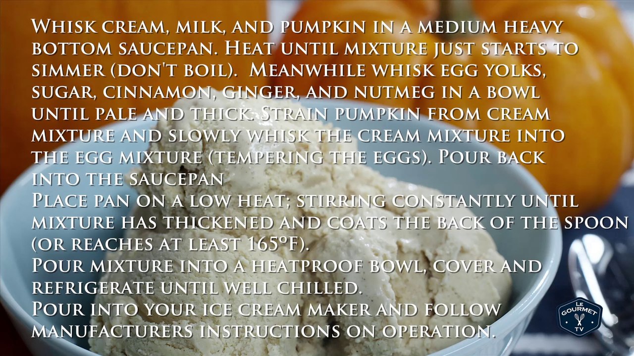 Pumpkin Spice Ice Cream Recipe