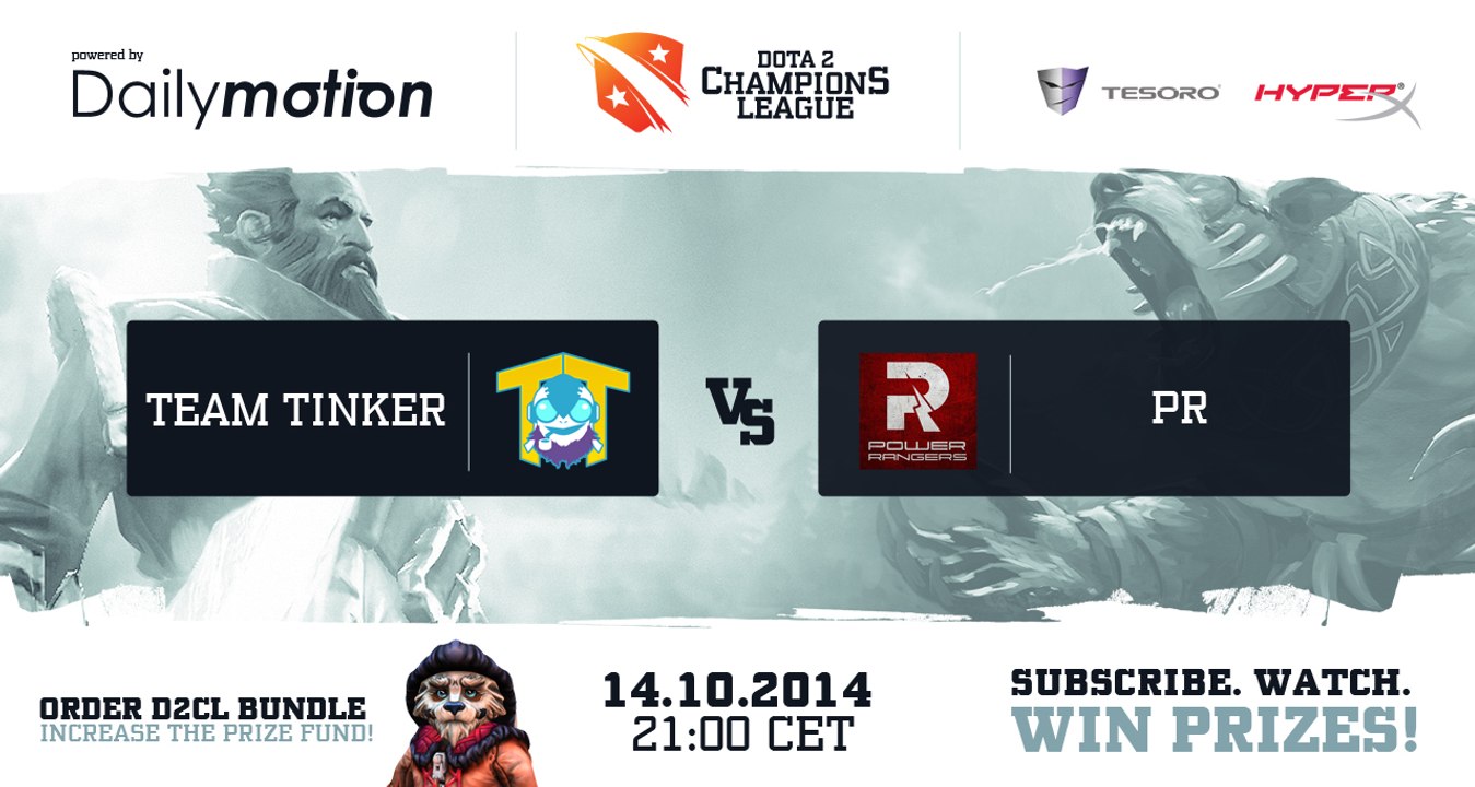 Team Tinker vs Power Rangers Game 1 - Dota 2 Champions League EU @DotaCapitalist & @DurkaDota