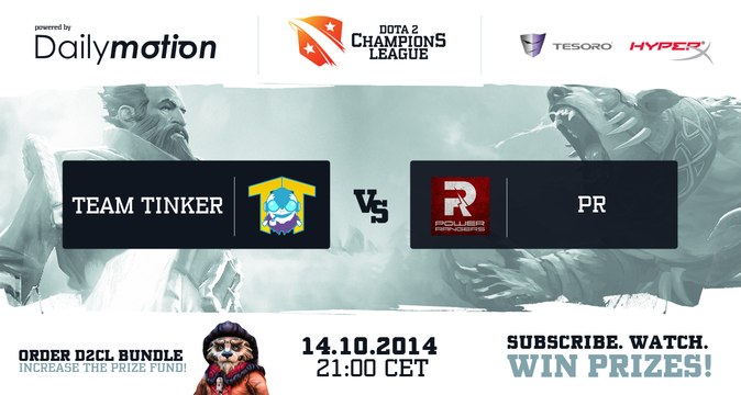 Team Tinker vs Power Rangers Game 1 - Dota 2 Champions League EU @DotaCapitalist & @DurkaDota