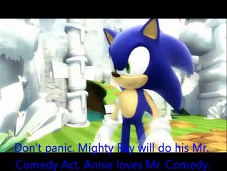 Robot, Monster and Mighty Ray try to cheer Annie up with their terrible jokes