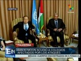 Ban Ki Moon visita Gaza y comprobó el nivel de destrucción