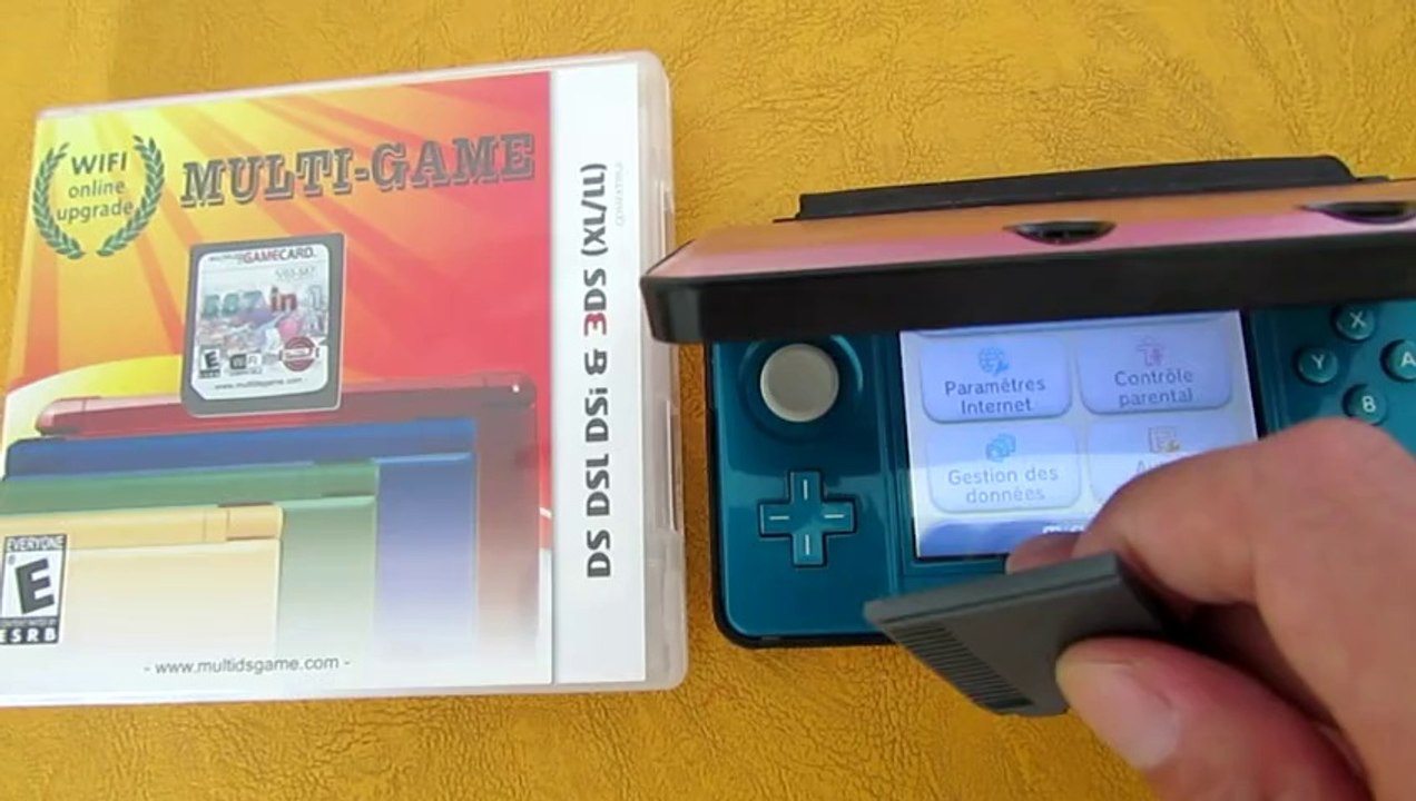 587 jeux DS pré-chargé pour les jeux sur 3DS 9.0.0-20E