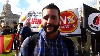 Intervención de Jordi de la Fuente el 12 de Octubre en Barcelona