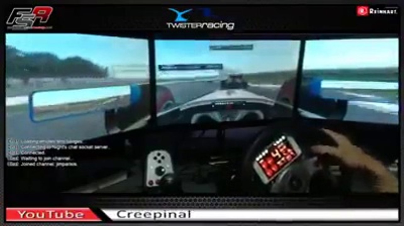 un simulateur de course de jeu réaliste