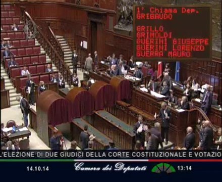 Roma - Nuovo scrutinio per giudici Corte Costituzionale e Csm - votazione (14.10.14)
