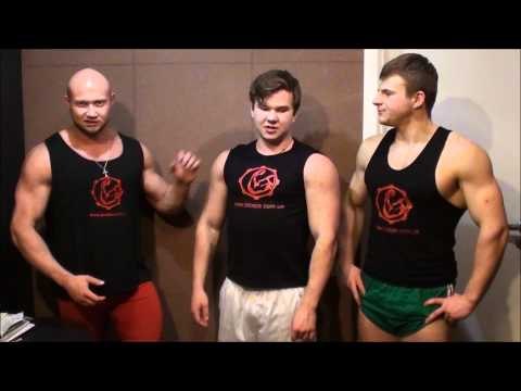 Мотивация и Соревнования. - № 592. Занятия бодибилдингом. Юрий, Роман и Евгений.