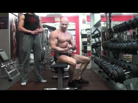 Как накачать трицепс. - № 341. Отжимания от скамьи для трицепса в упоре сзади