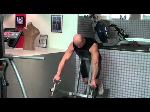 Как накачать спину - № 306.Тяга Т грифа с упором грудью для задних дельт
