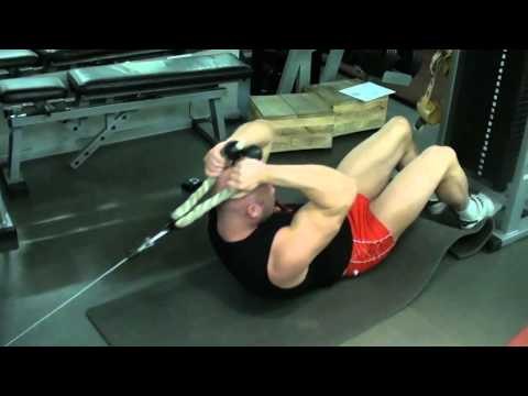 Как накачать пресс - живот - № 280. Пресс у нижнего блока изолированный