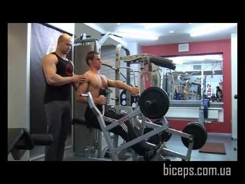 Как накачать спину - №44. Горизонтальная рычажная тяга одной рукой