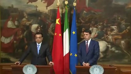Roma - Renzi incontra il Primo ministro della Repubblica Popolare della Cina Li Keqiang (14.10.14)