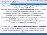 Kleding bedrijfskleding bedrukken Aalsmeer