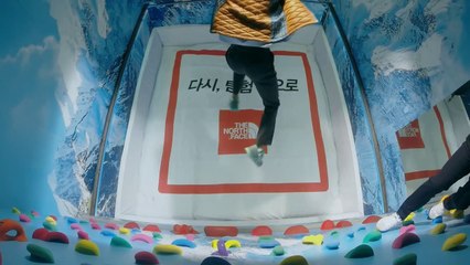 Pub North Face énorme : sauter dans le vide pour avoir un manteau gratuit!