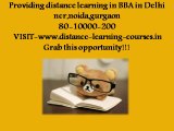 DISTANCE LEARNING BBA IN DELHI NCR,NOIDA,GURGAON,GHAZIABAD