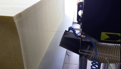 Çift Direkli Yüksek Hızlı (PU) Polyüretan Kesim Makinası.( POLYURETHANE CUTTING MACHINE.) 1