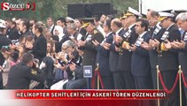 Helikopter şehitleri için askeri tören düzenlendi