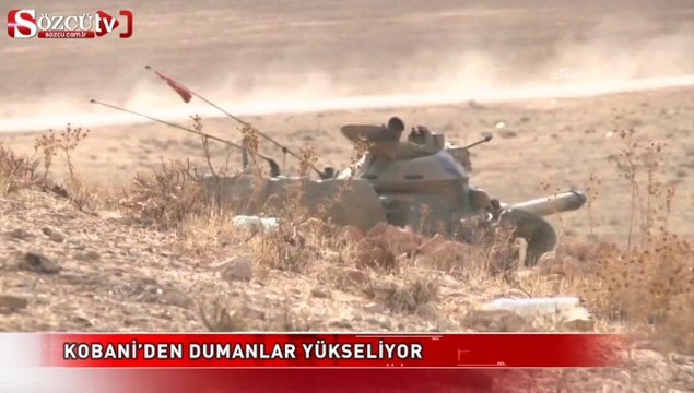 Kobani’den dumanlar yükseliyor