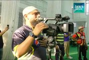 Bowling action of Saeed Ajmal