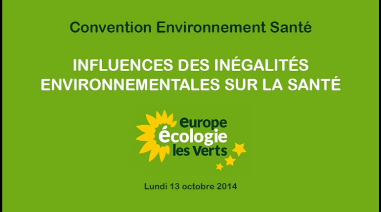 Convention Santé : Influence des inégalités environnementales sur la santé
