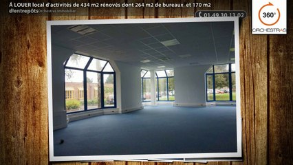 Á LOUER local d'activités de 434 m2 rénovés dont 264 m2 de bureaux  et 170 m2 d'entrepôts