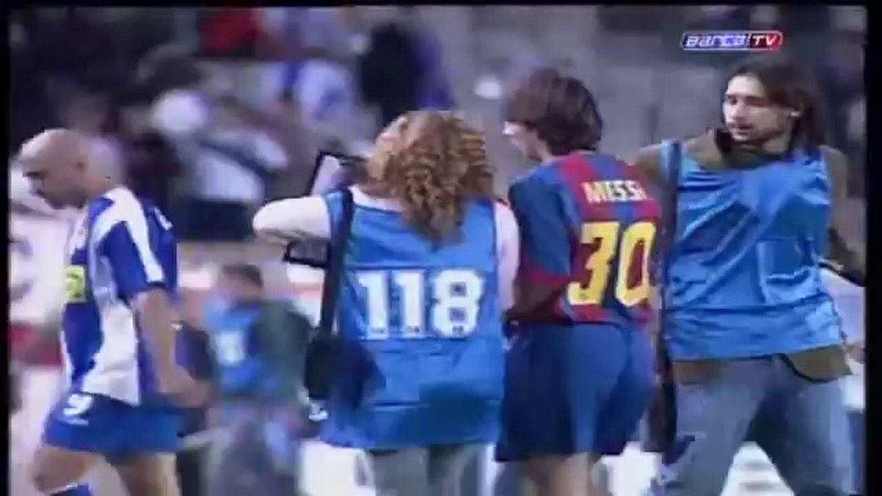 Premier match de Lionel Messi le 16 octobre 2004