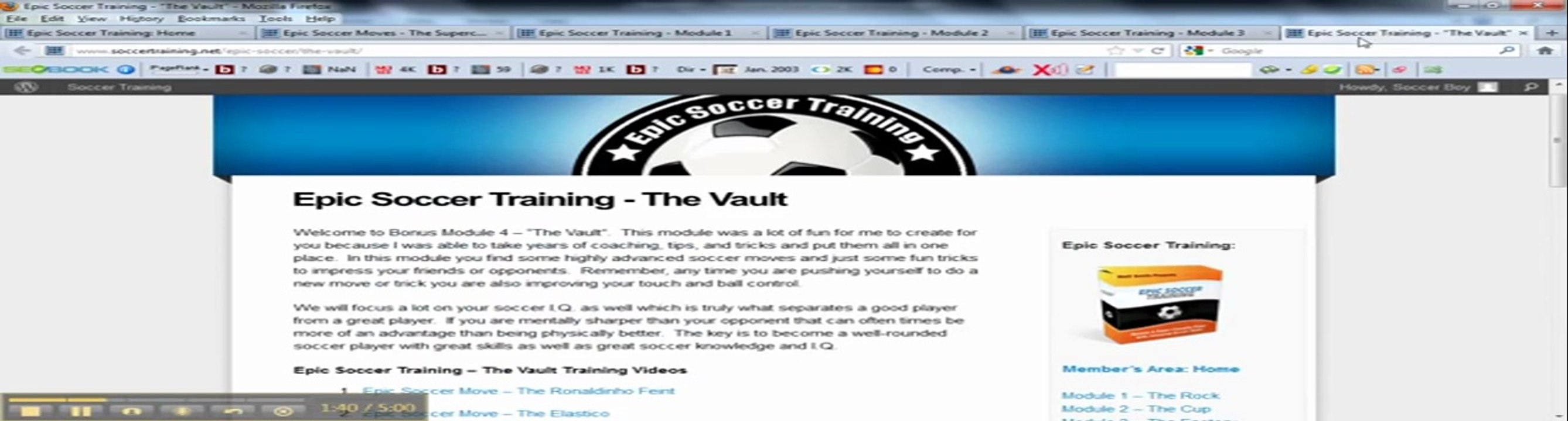 Epic Soccer Training Review - Take a Look Inside!