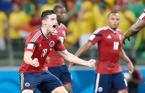 James Rodríguez faz golaço em amistoso da Colômbia