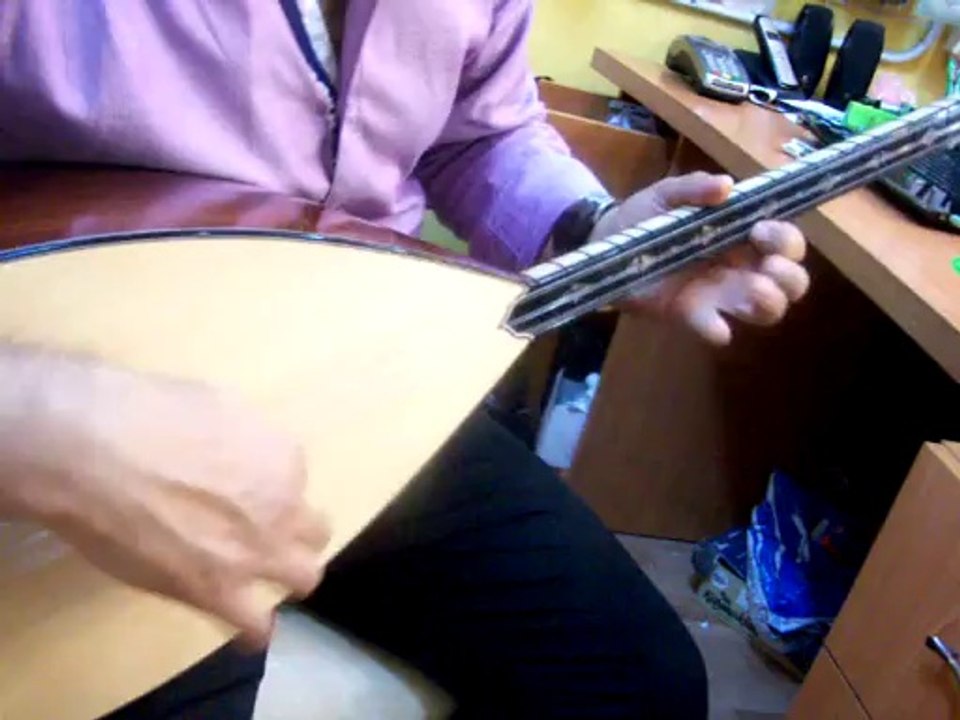 uzun sap profesyonel ardıç bağlama sedef klavyeli