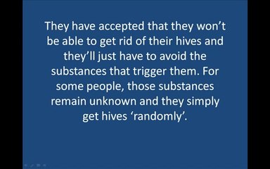 How to cure hives permanently