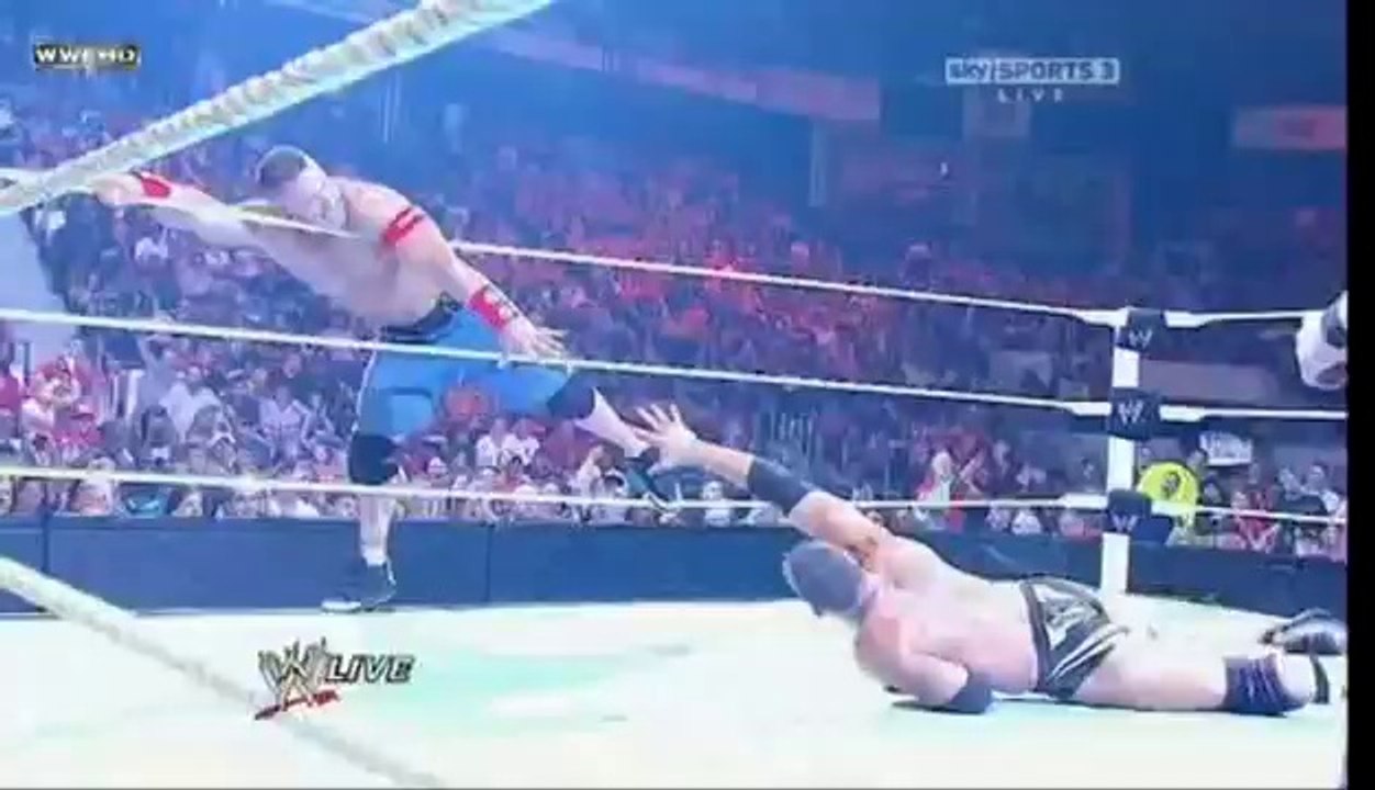 Alex Riley & Cena vs R Truth & The Miz [Stone Cold special Ref]