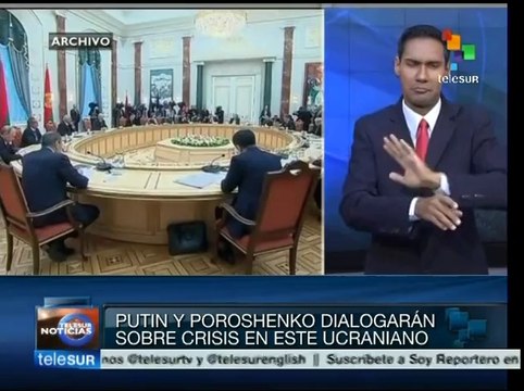 Putin y Poroshenko hablarán de nuevo sobre conflicto armado en Ucrania