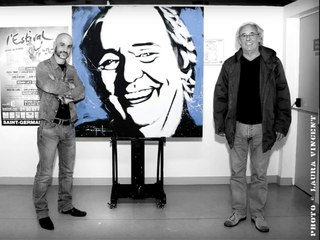 Maxime LE FORESTIER par le peintre performer ZAPATA