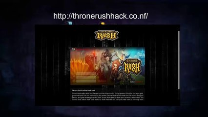 Comment hacker Throne Rush jeu en peu de secondes