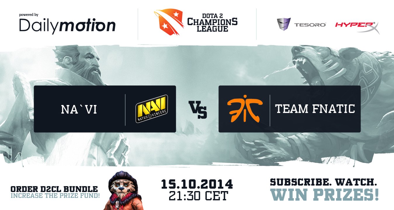Na'Vi vs Fnatic Game 1 - Dota 2 Champions League EU Playoffs @TobiWanDOTA & Clairvoyance