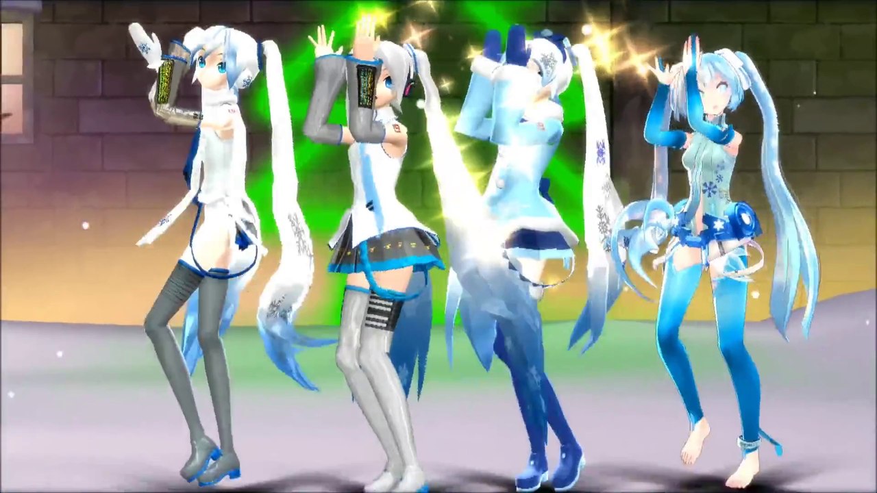 MMDPoker лица (снег Miku модели)