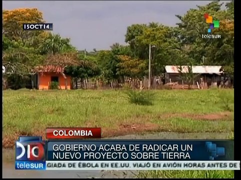 Colombia: dip. denuncia que grupos de poder acaparan terrenos baldíos