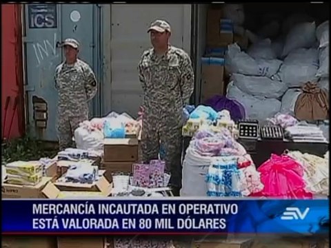 El Servicio Nacional de Aduana da golpe al contrabando en Guayaquil