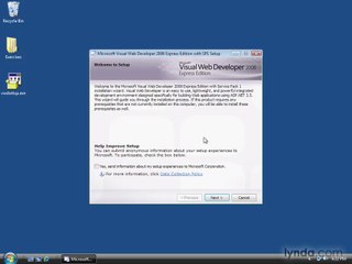 01 02. Installing Microsoft Visual Web Developer 2008