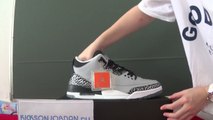 Authentic Air Jordan 3 Wolf Grey