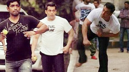 Salman Khan Plays Cricket On The Set Of Prem Ratan Dhan Payo