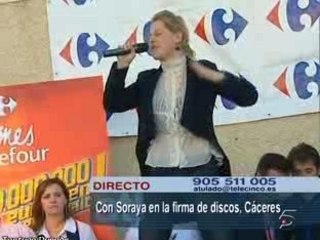 Soraya - Firma de discos Caceres