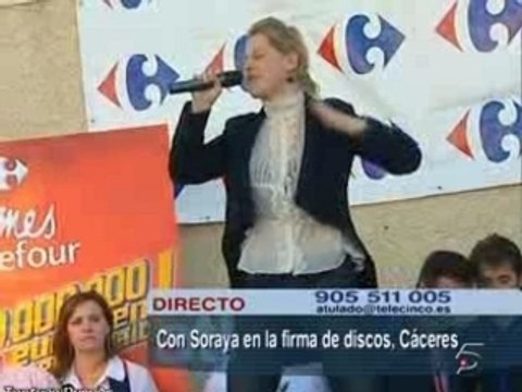 Soraya - Firma de discos Caceres