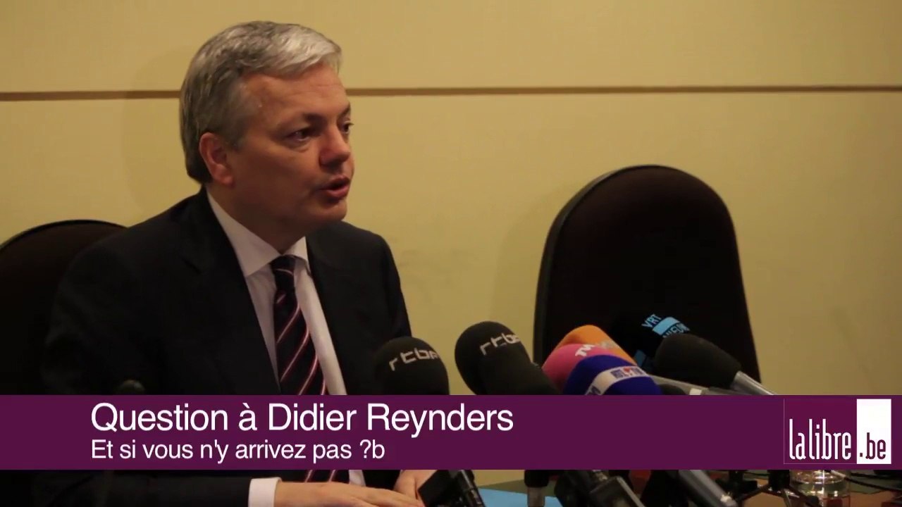 Didier Reynders au chevet de la crise !