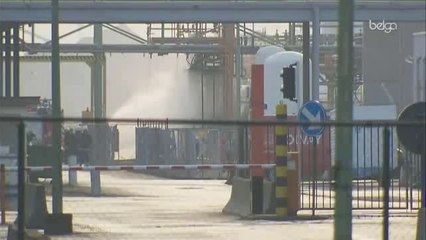 Nuage de chlore dans le port Anvers